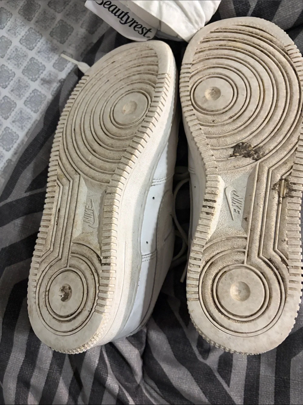 Nike White Low-Top Swoosh Sneakers